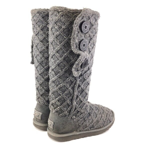 UGG Lattice Cardy Cuffable Knit Tall Winter Boots 7 - Picture 5 of 13